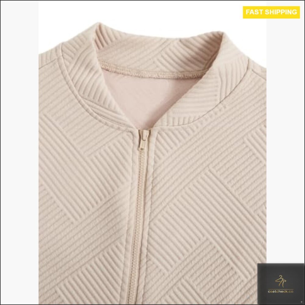 Lightweight Bomber Jacket, Size S, Polyester Blen… - image 4